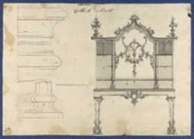 Free download Gothick [Gothic] Cabinet, from Chippendale Drawings, Vol. II free photo or picture to be edited with GIMP online image editor